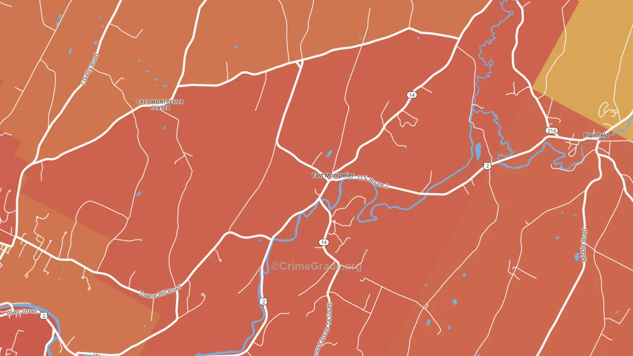 05651, VT Map of Drug-Related Crime Rates