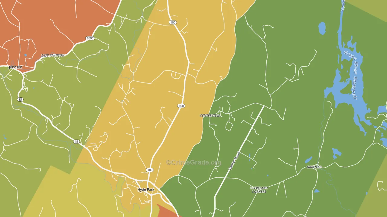05655, VT Map of Drug-Related Crime Rates