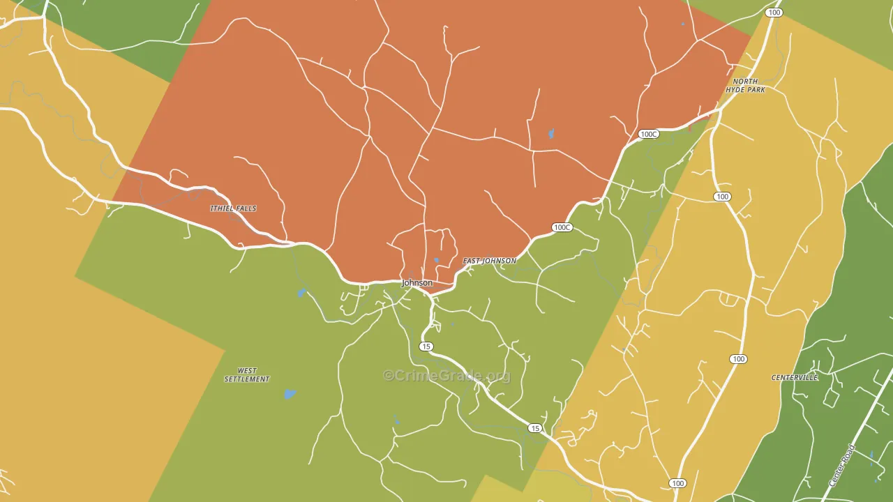 05656, VT Map of Drug-Related Crime Rates
