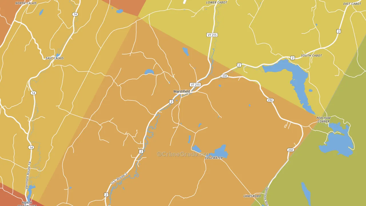05658, VT Map of Drug-Related Crime Rates
