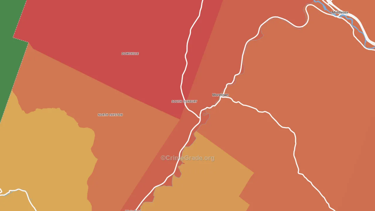 05660, VT Map of Drug-Related Crime Rates