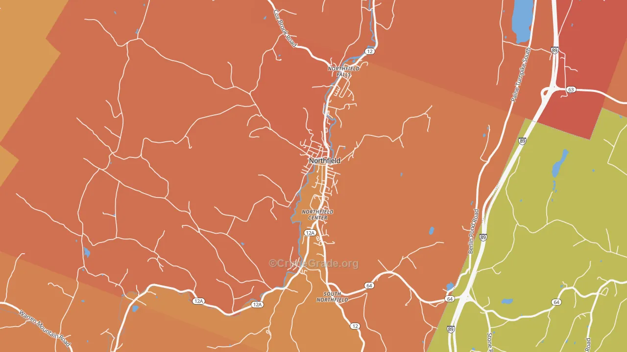05663, VT Map of Drug-Related Crime Rates