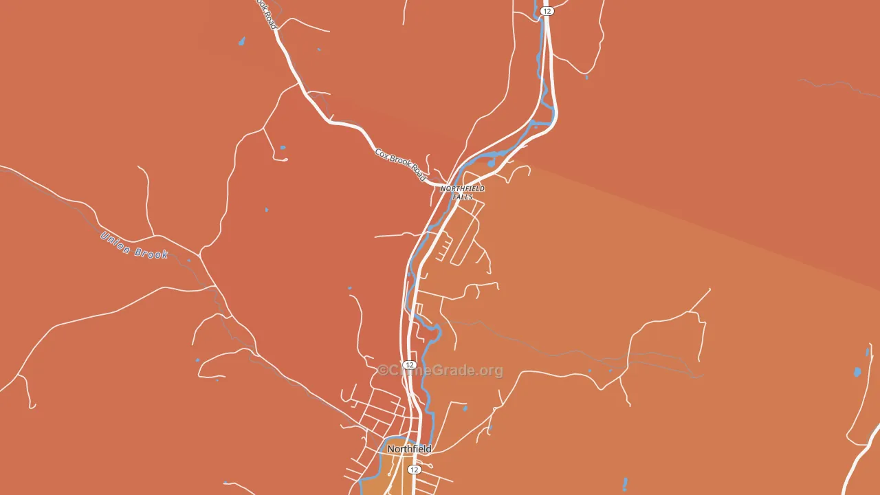 05664, VT Map of Drug-Related Crime Rates