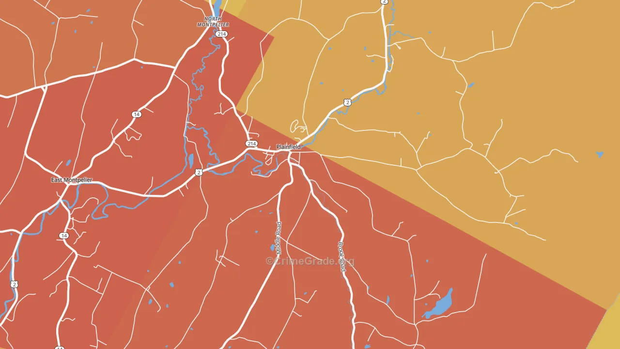 05667, VT Map of Drug-Related Crime Rates