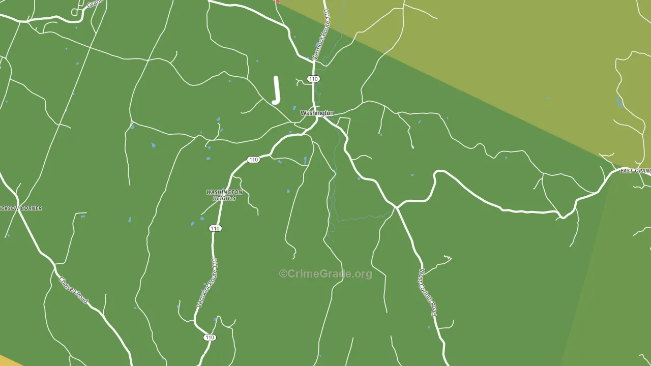 05675, VT Map of Drug-Related Crime Rates