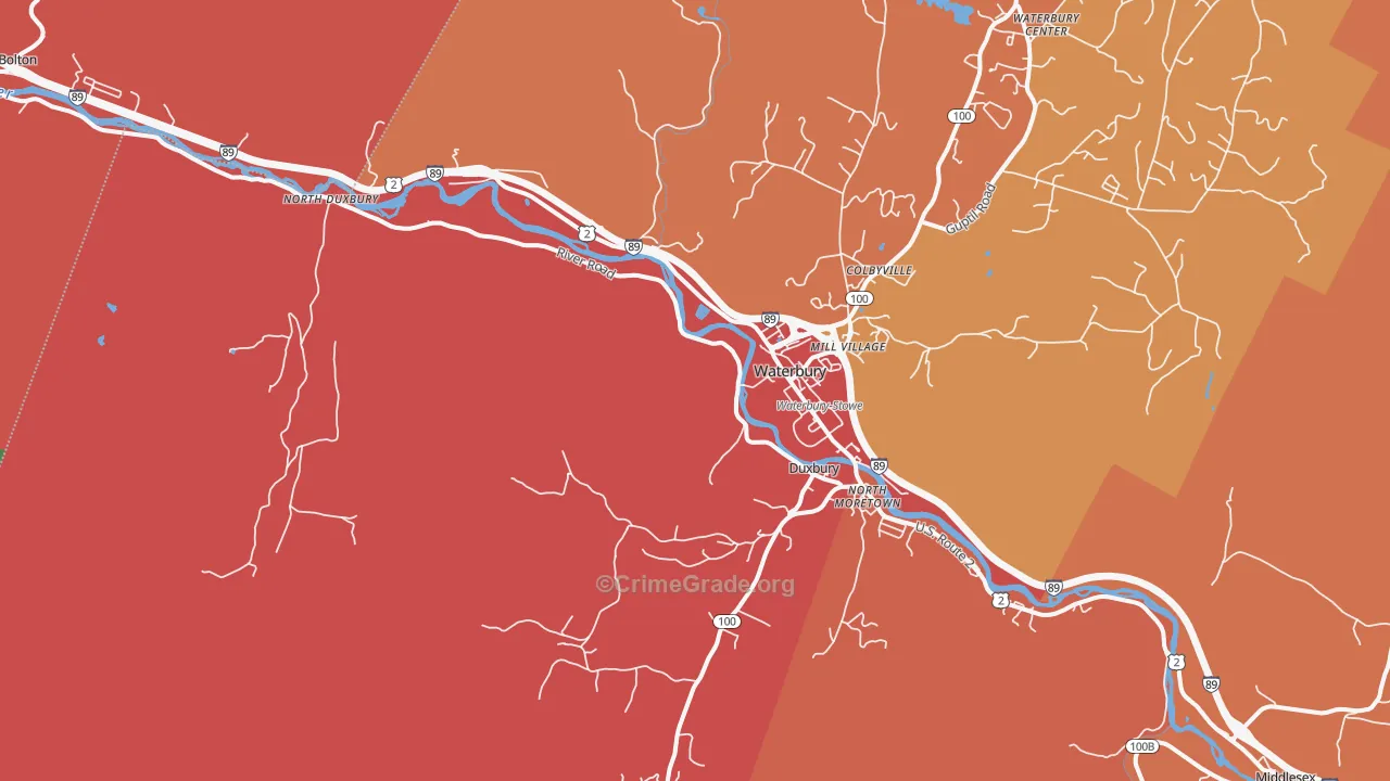 05676, VT Map of Drug-Related Crime Rates