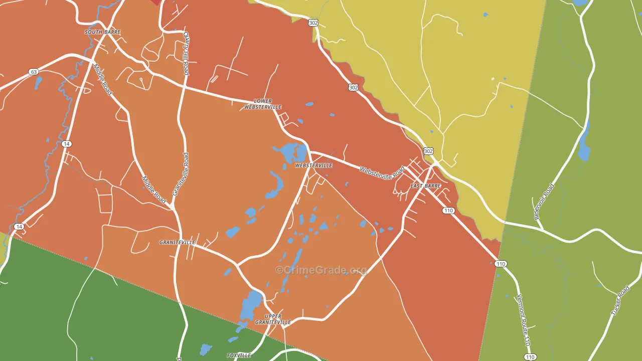 05678, VT Map of Drug-Related Crime Rates