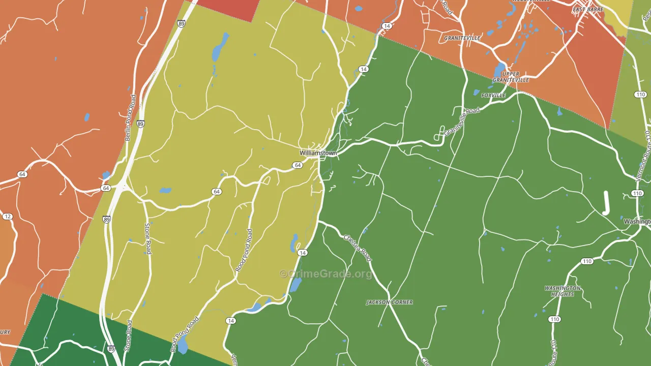 05679, VT Map of Drug-Related Crime Rates