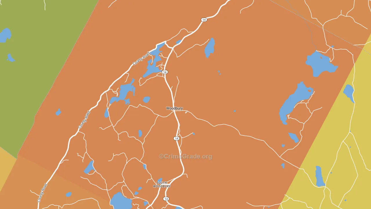 05681, VT Map of Drug-Related Crime Rates