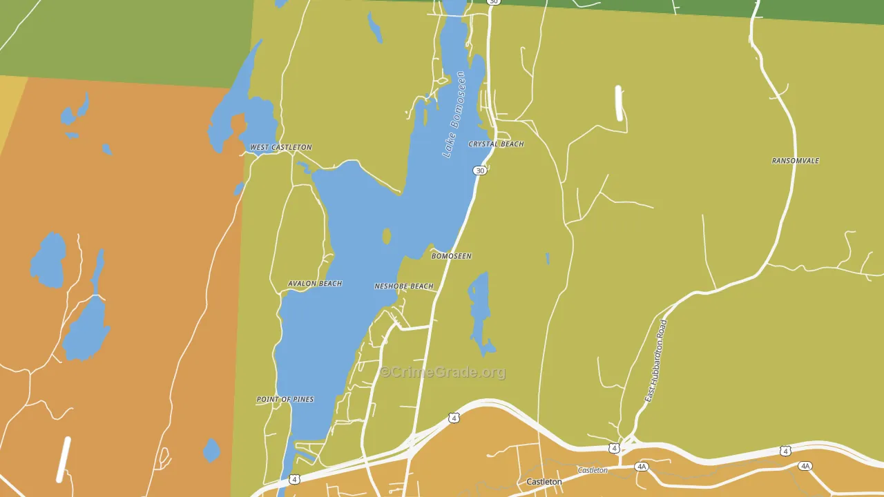 05732, VT Map of Drug-Related Crime Rates