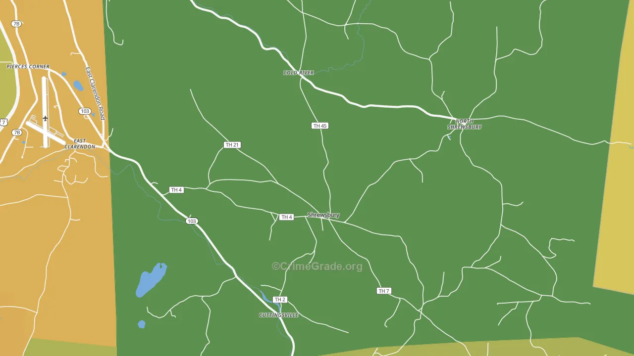 05738, VT Map of Drug-Related Crime Rates