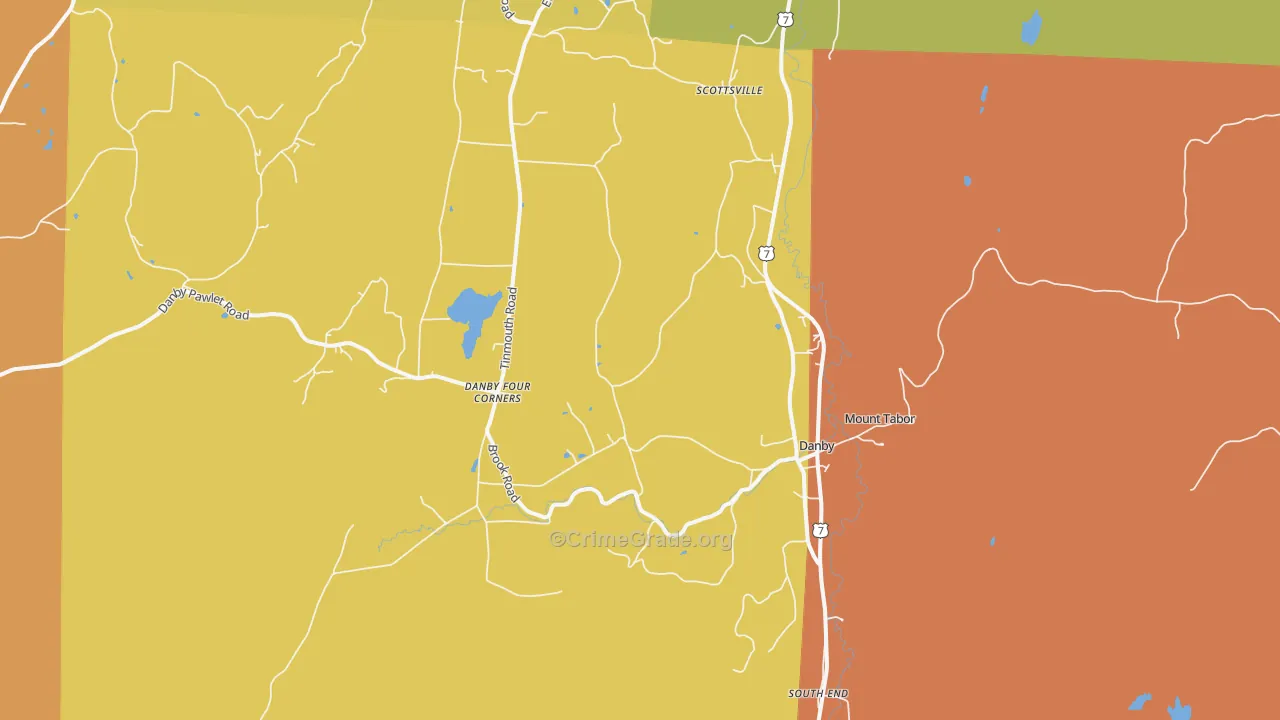 05739, VT Map of Drug-Related Crime Rates