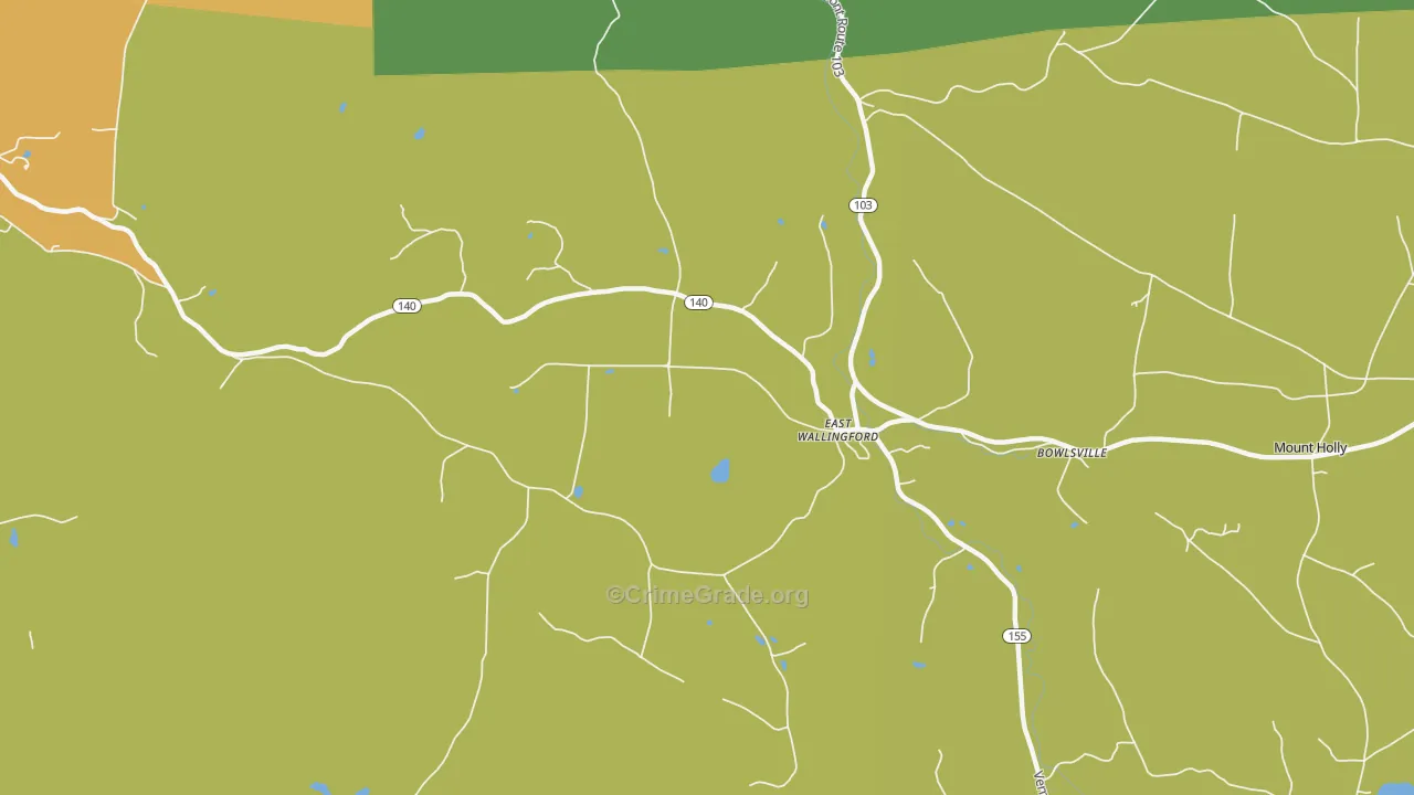 05742, VT Map of Drug-Related Crime Rates