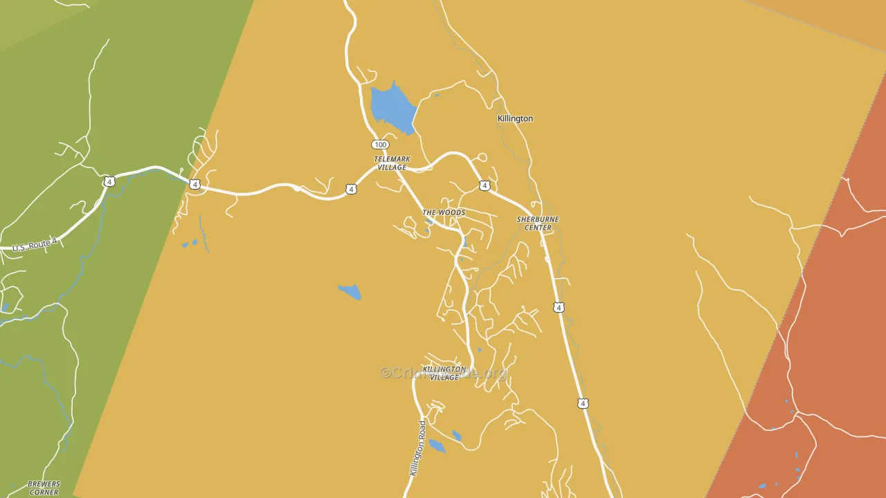 05751, VT Map of Drug-Related Crime Rates