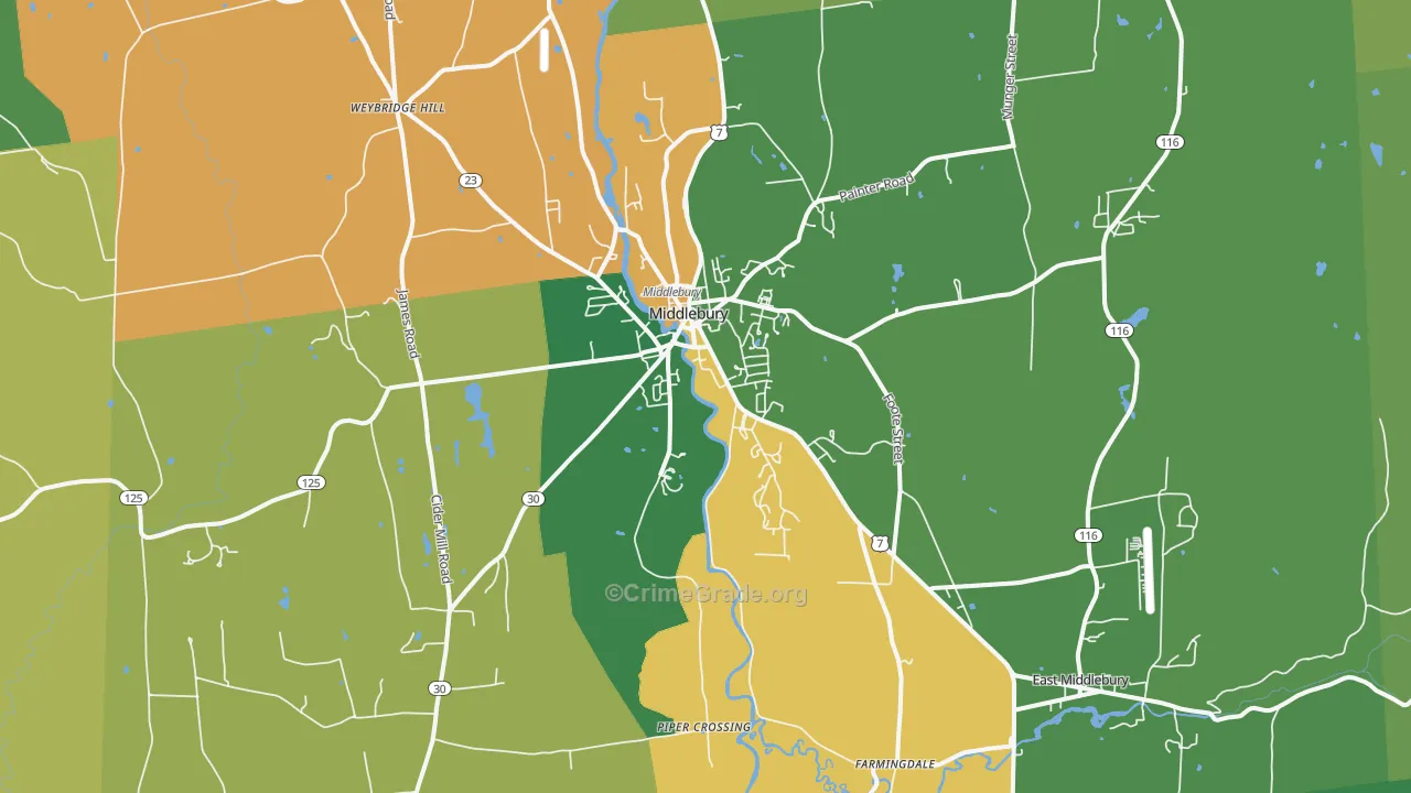 05753, VT Map of Drug-Related Crime Rates