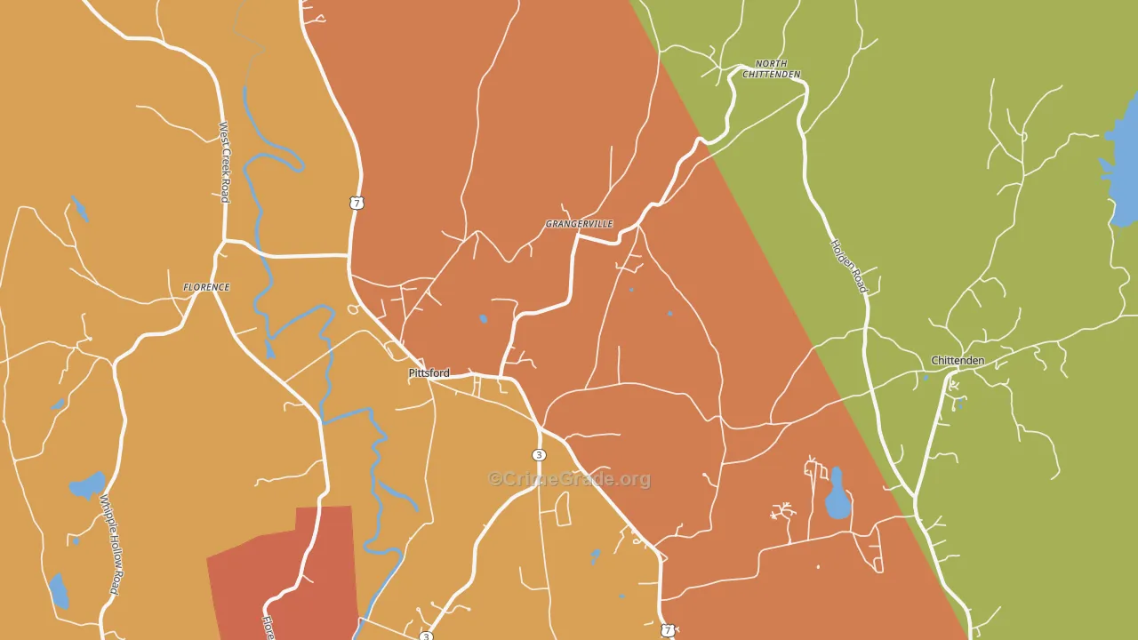05763, VT Map of Drug-Related Crime Rates