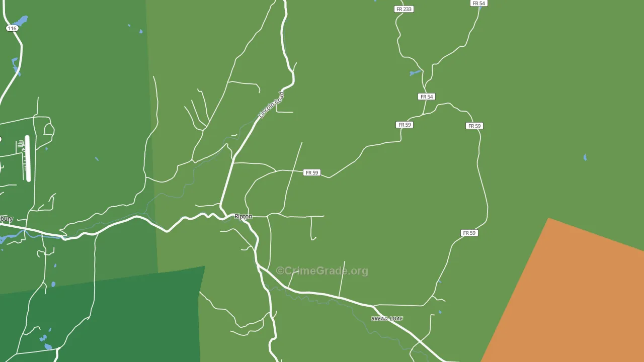 05766, VT Map of Drug-Related Crime Rates