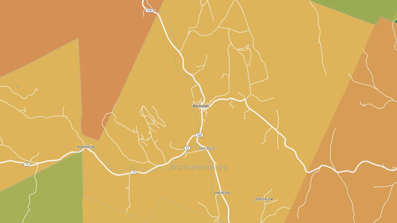 05767, VT Map of Drug-Related Crime Rates