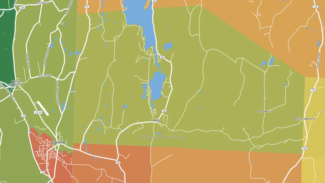 05774, VT Map of Drug-Related Crime Rates