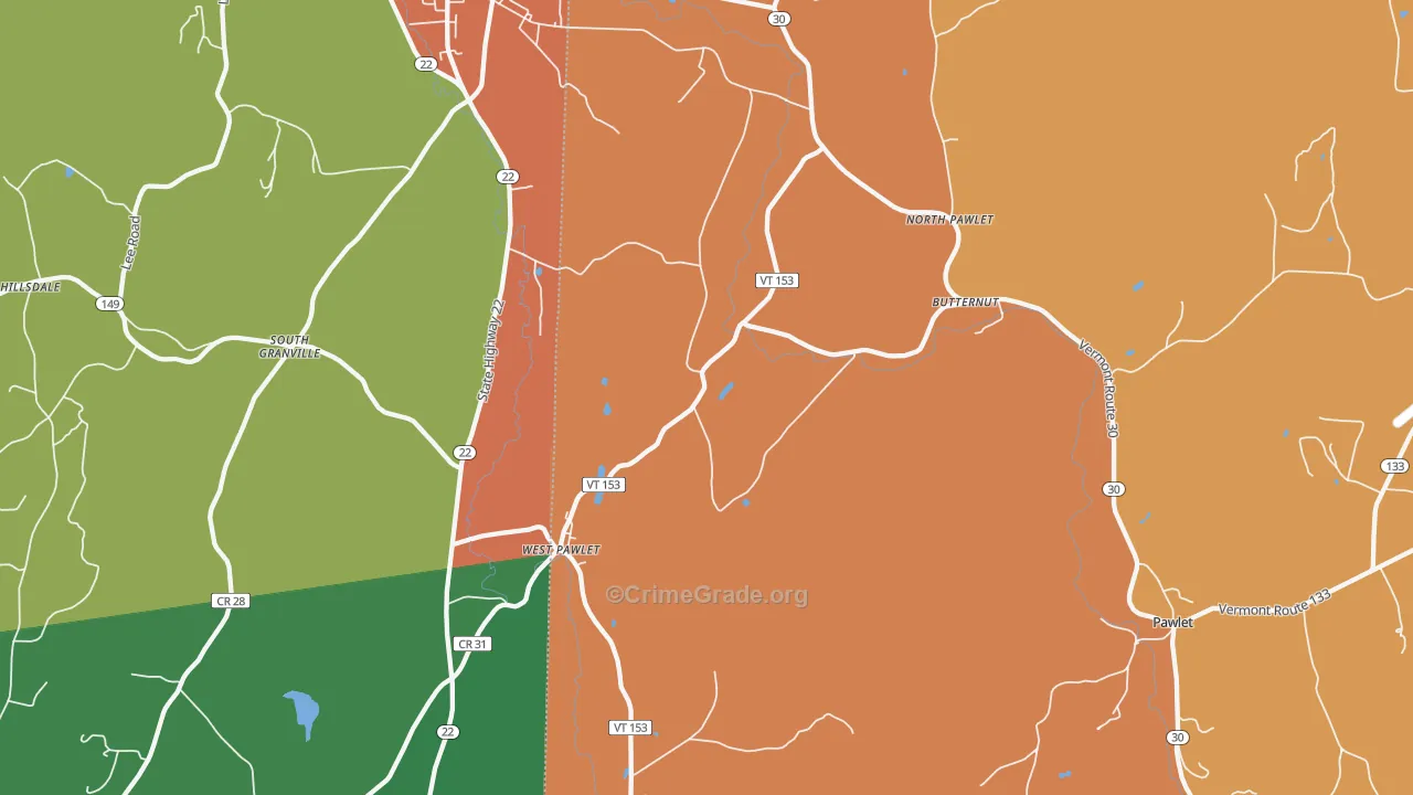 05775, VT Map of Drug-Related Crime Rates