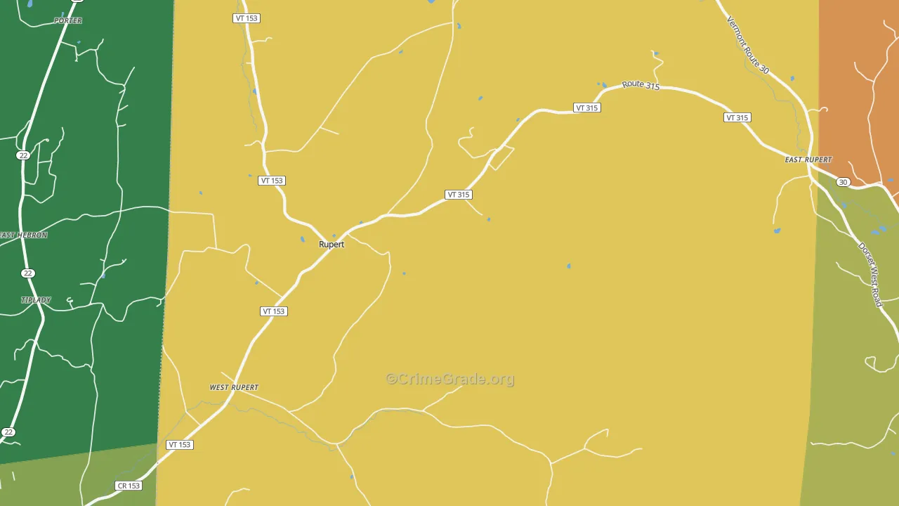 05776, VT Map of Drug-Related Crime Rates