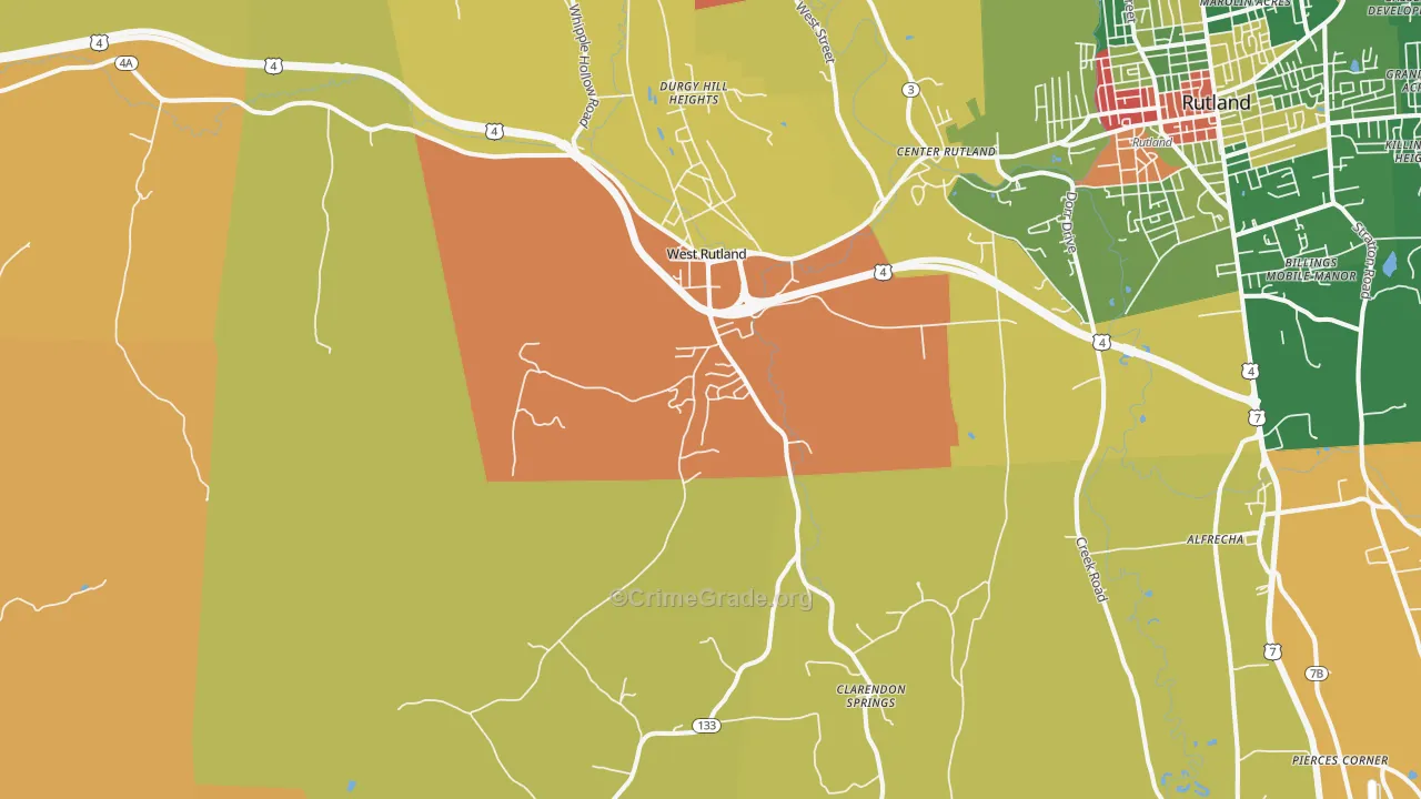 05777, VT Map of Drug-Related Crime Rates