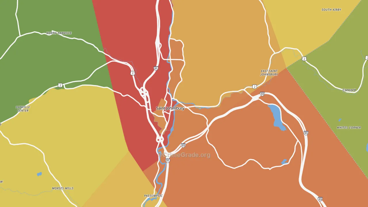 05819, VT Map of Drug-Related Crime Rates