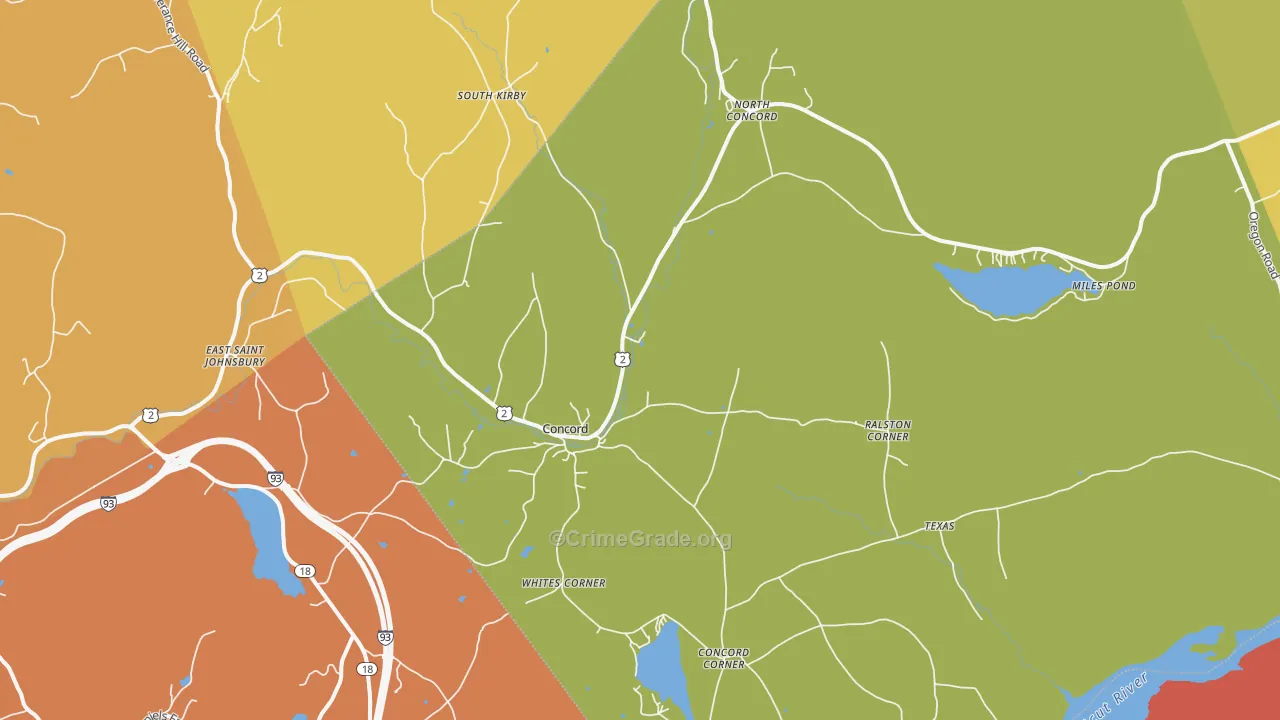 05824, VT Map of Drug-Related Crime Rates