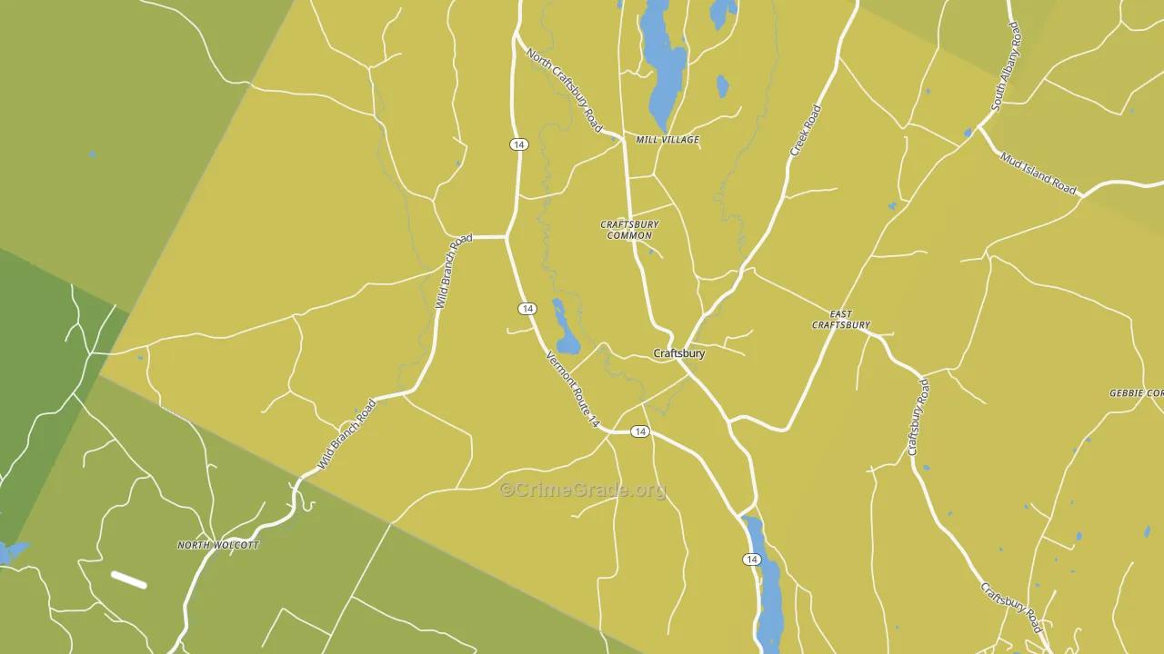 05826, VT Map of Drug-Related Crime Rates