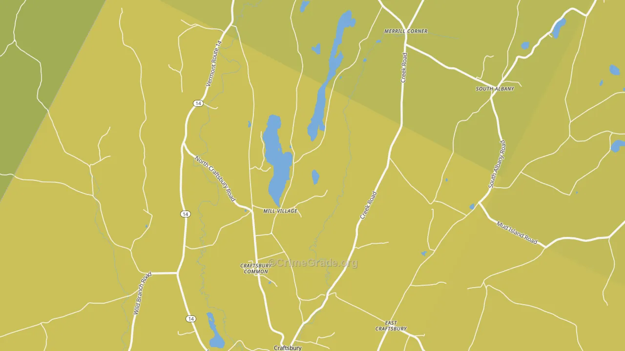 05827, VT Map of Drug-Related Crime Rates
