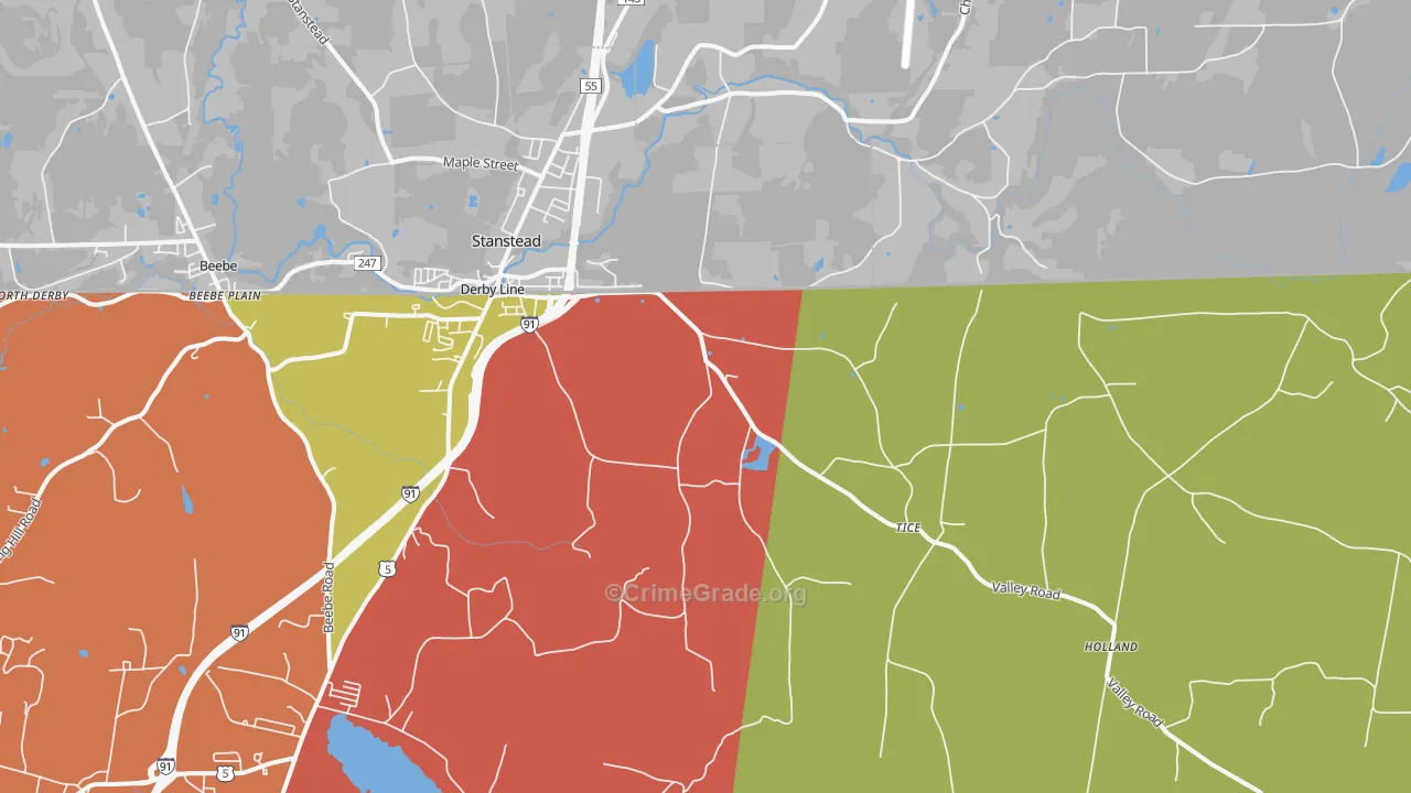 05830, VT Map of Drug-Related Crime Rates