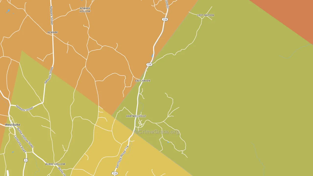 05837, VT Map of Drug-Related Crime Rates