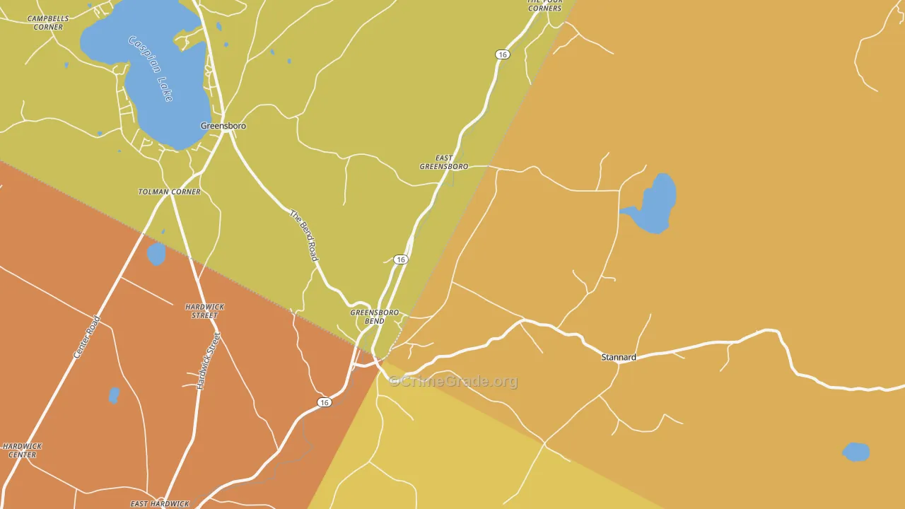 05842, VT Map of Drug-Related Crime Rates