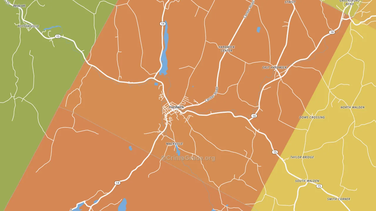 05843, VT Map of Drug-Related Crime Rates