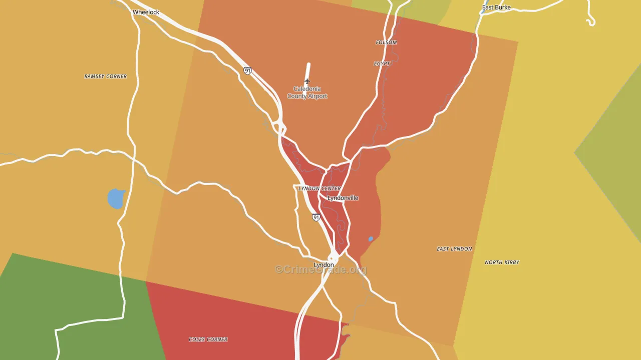 05851, VT Map of Drug-Related Crime Rates