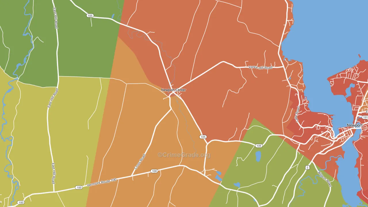 05857, VT Map of Drug-Related Crime Rates