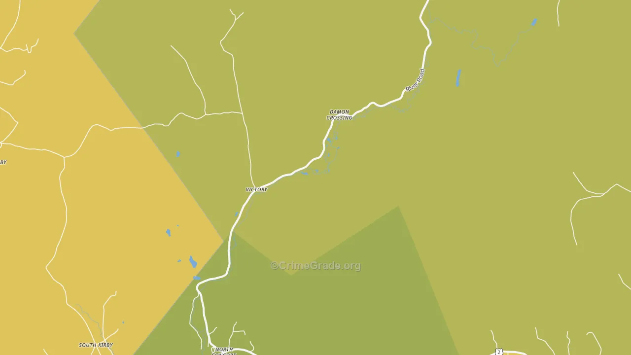 05858, VT Map of Drug-Related Crime Rates