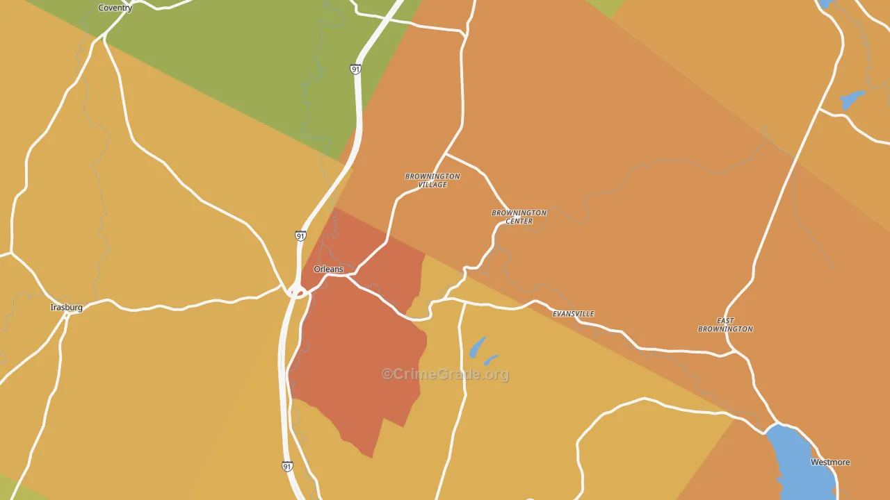 05860, VT Map of Drug-Related Crime Rates