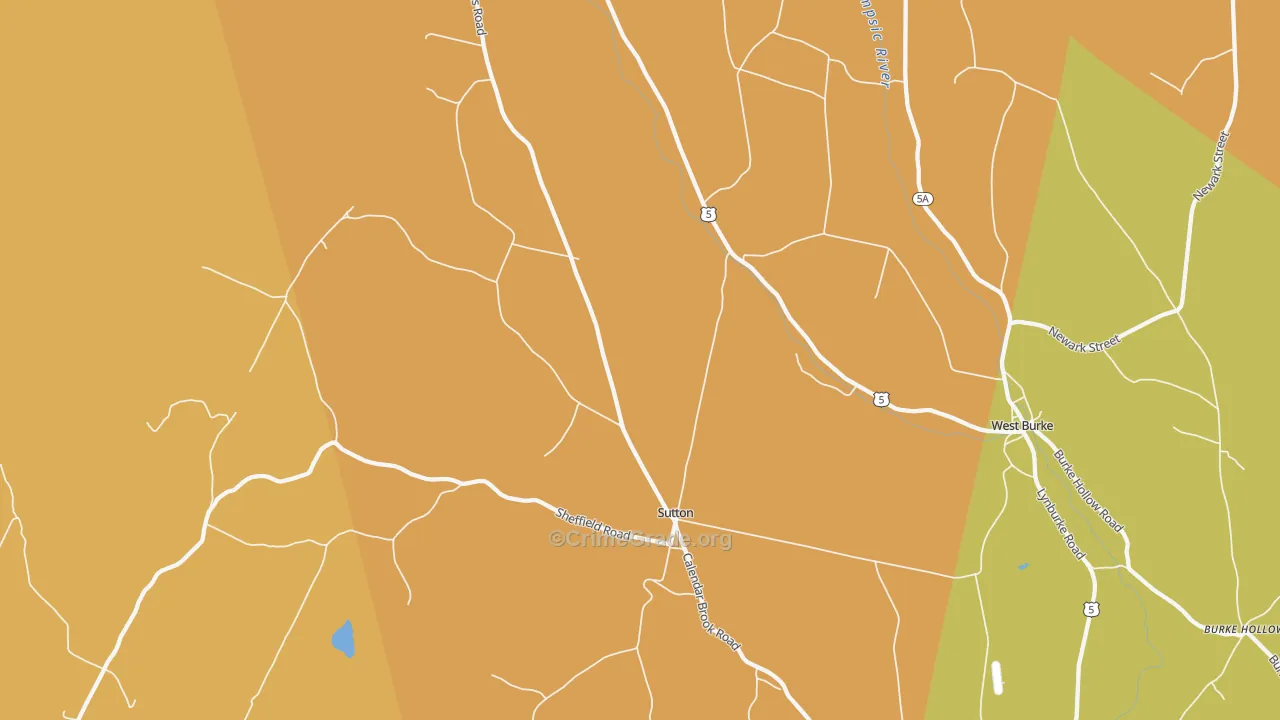 05867, VT Map of Drug-Related Crime Rates