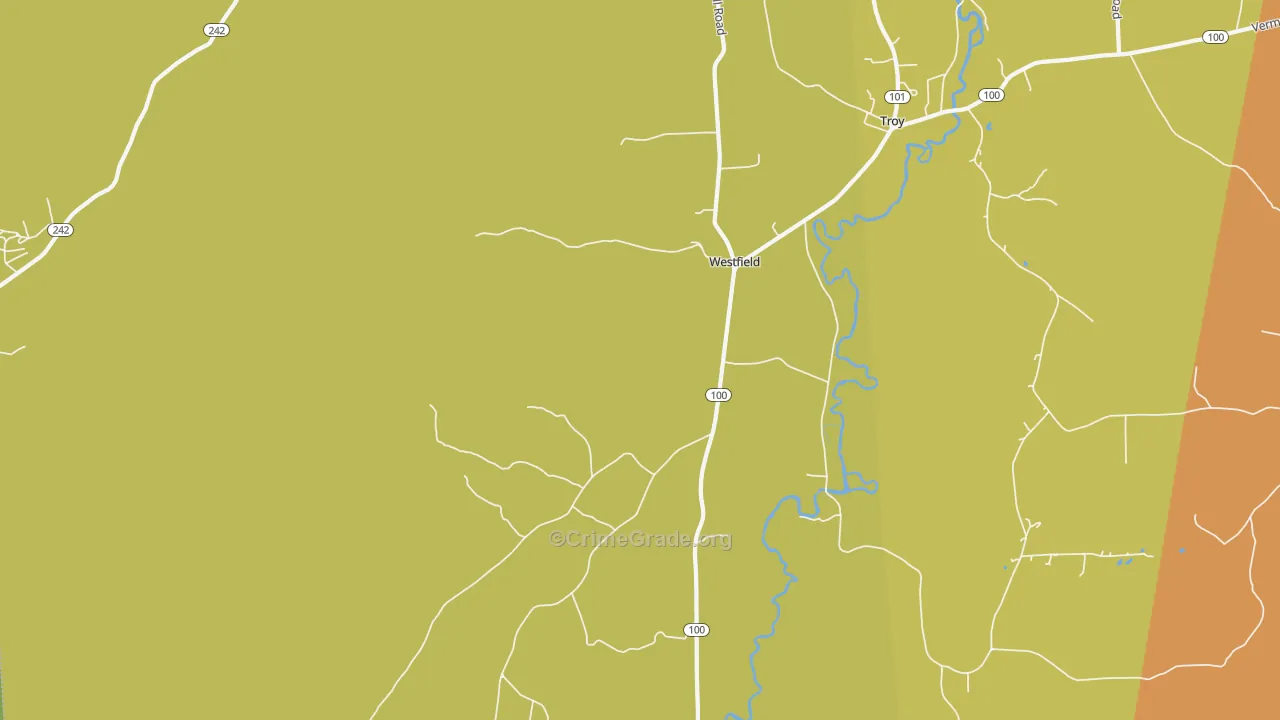 05874, VT Map of Drug-Related Crime Rates