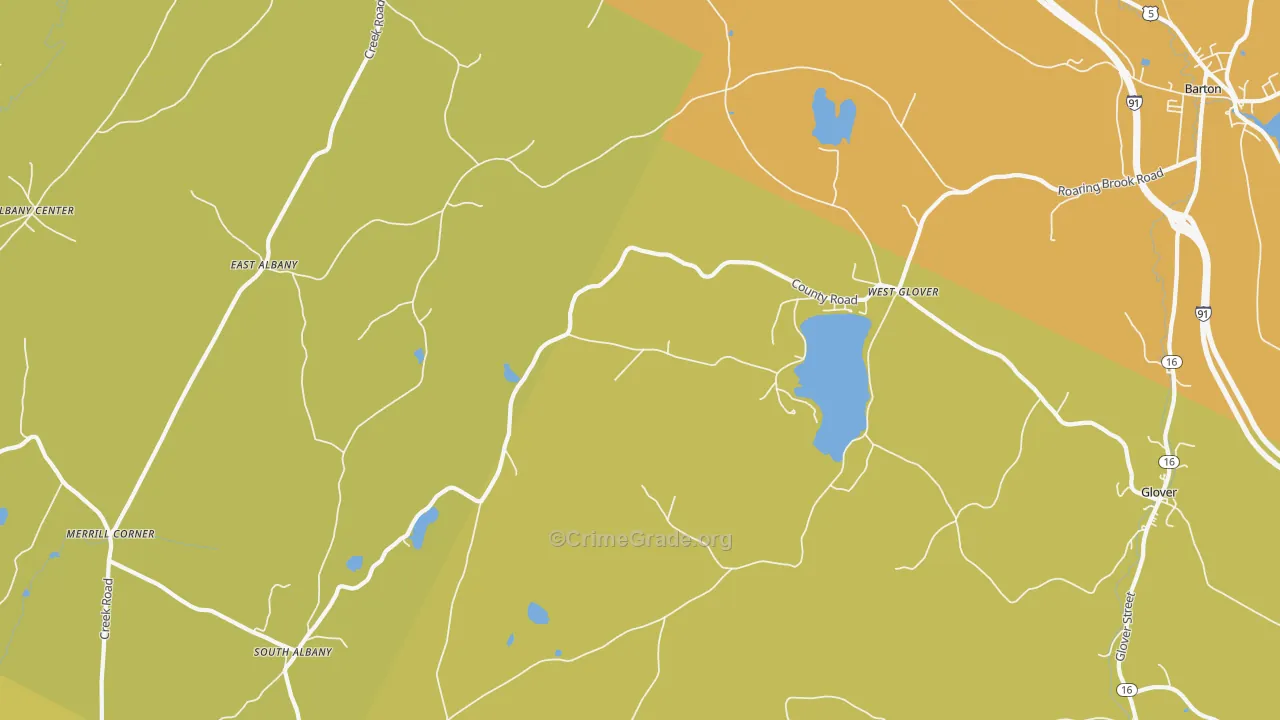 05875, VT Map of Drug-Related Crime Rates