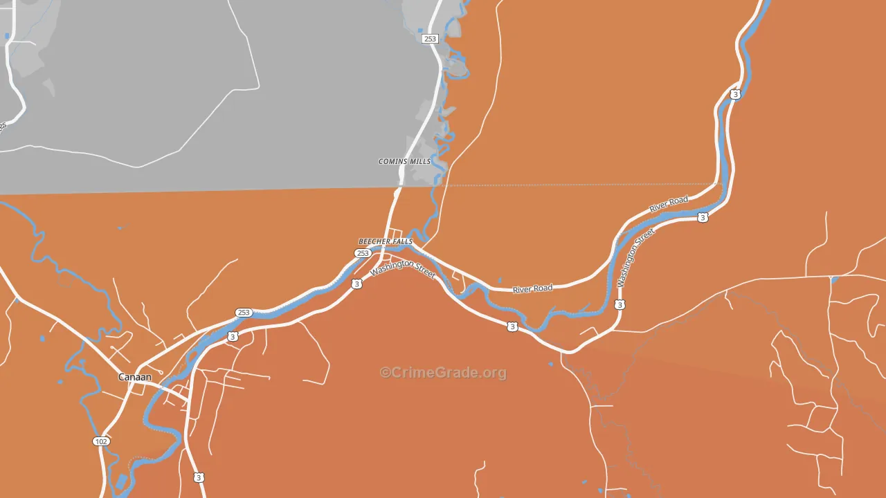 05902, VT Map of Drug-Related Crime Rates