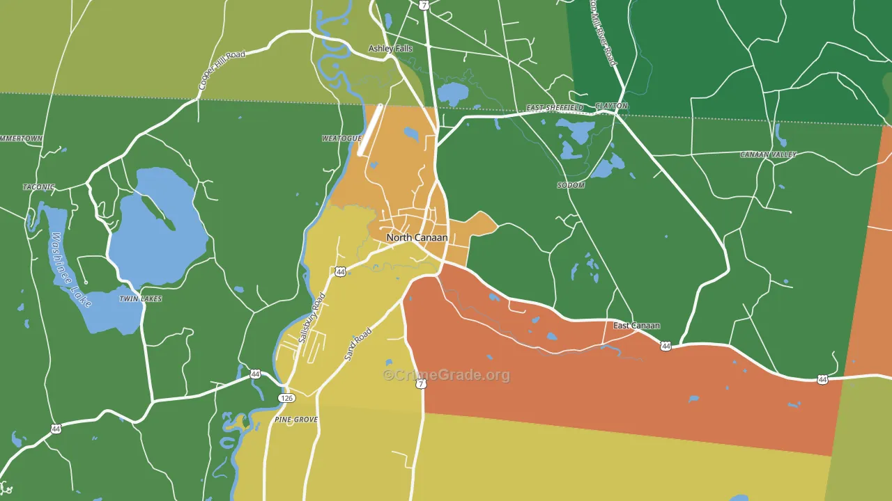 06018, CT Map of Drug-Related Crime Rates
