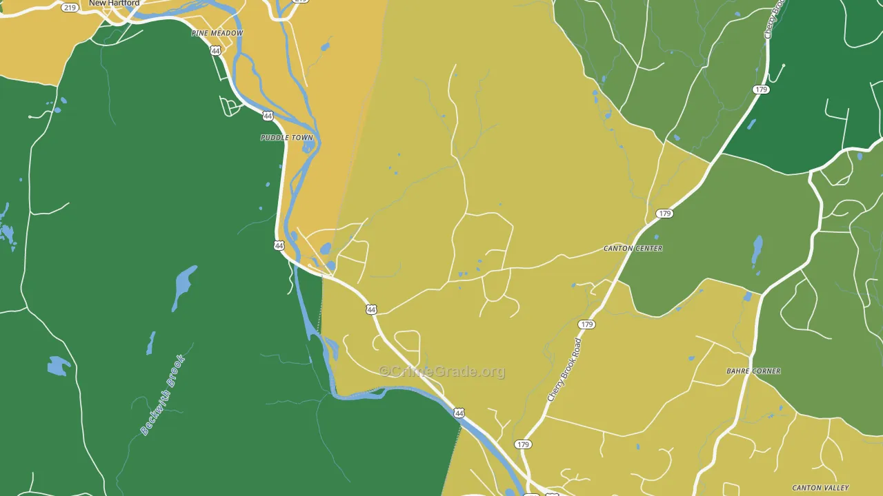 06022, CT Map of Drug-Related Crime Rates