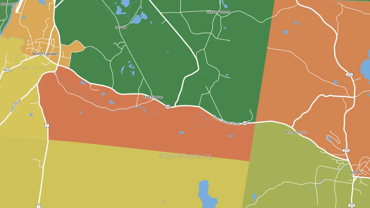 06024, CT Map of Drug-Related Crime Rates