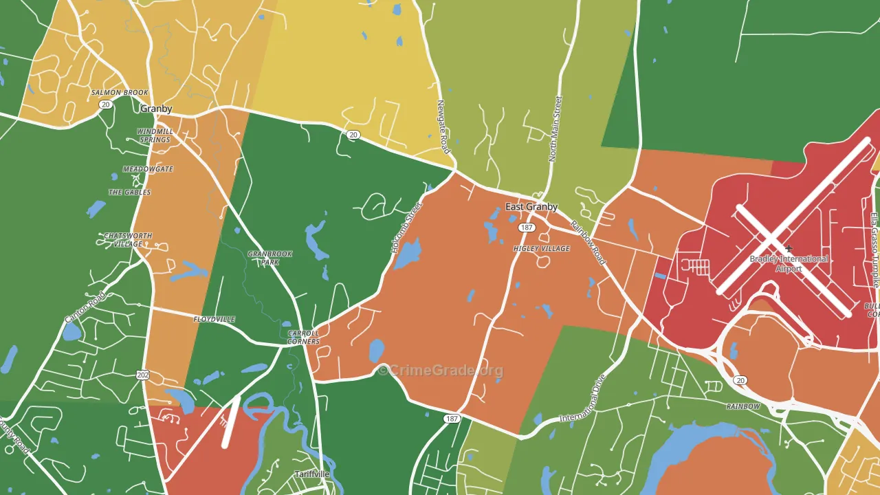 06026, CT Map of Drug-Related Crime Rates