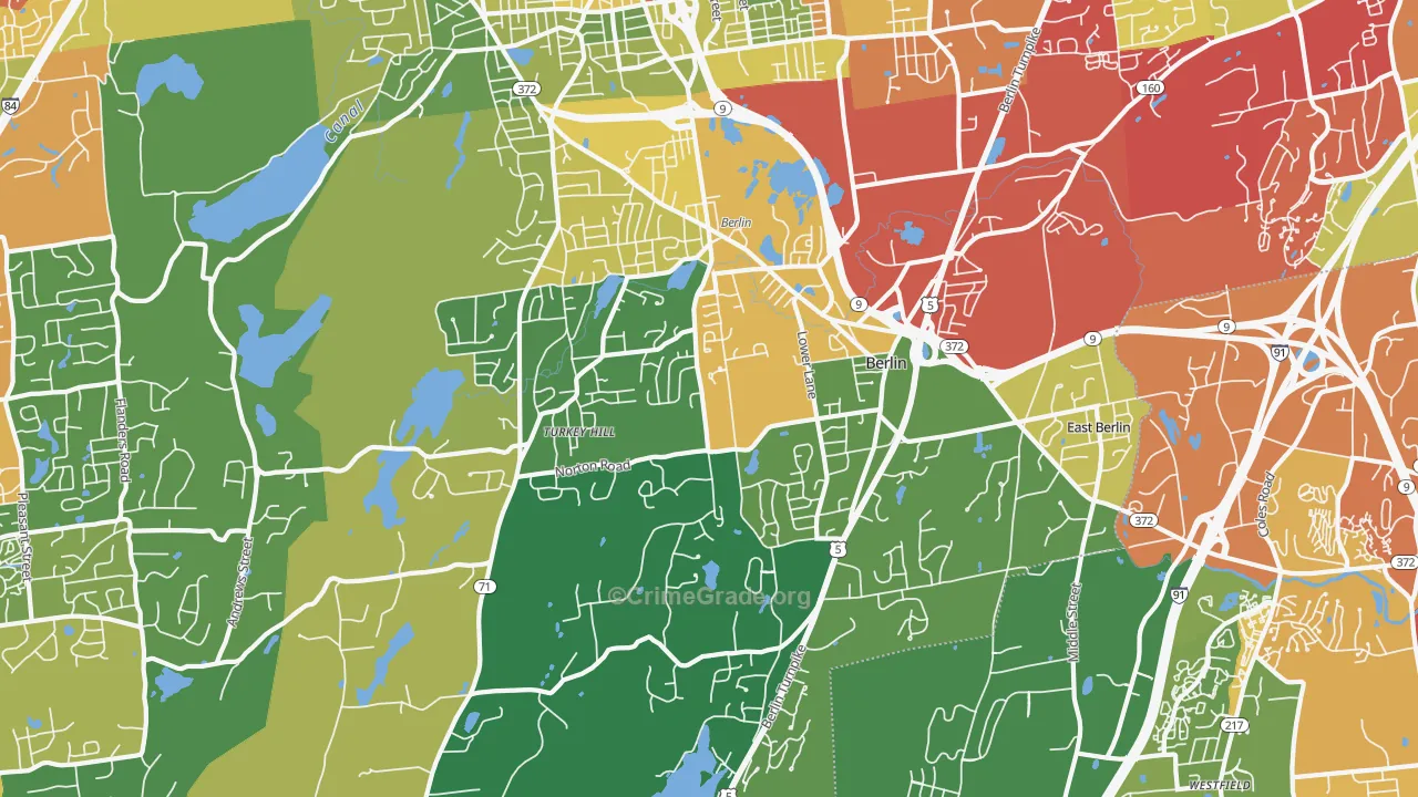 06037, CT Map of Drug-Related Crime Rates