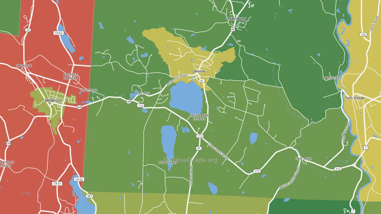 06039, CT Map of Drug-Related Crime Rates