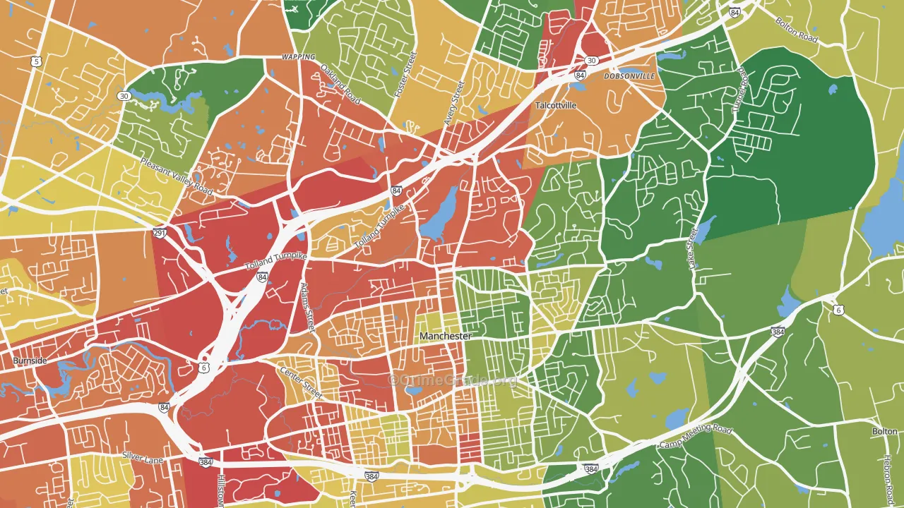 06042, CT Map of Drug-Related Crime Rates