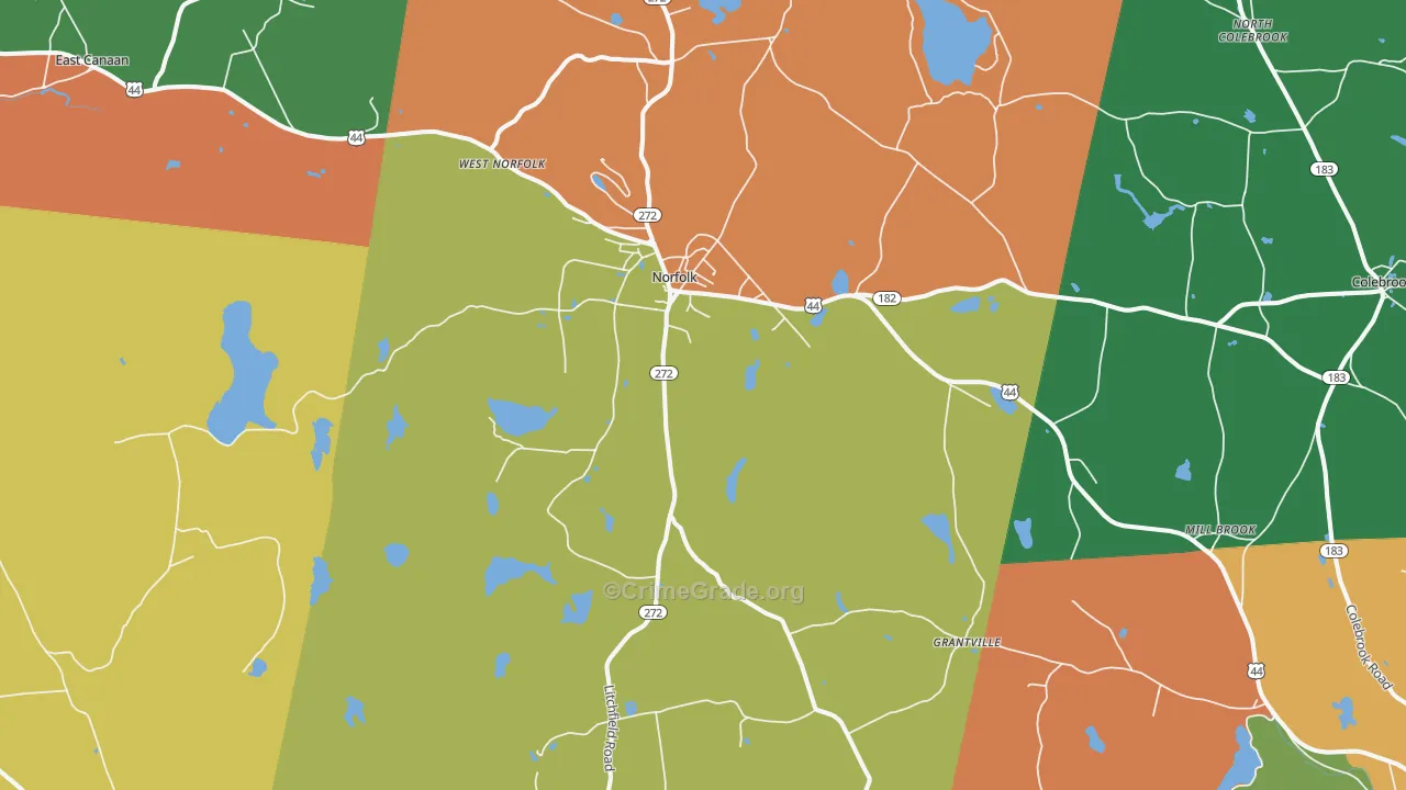 06058, CT Map of Drug-Related Crime Rates